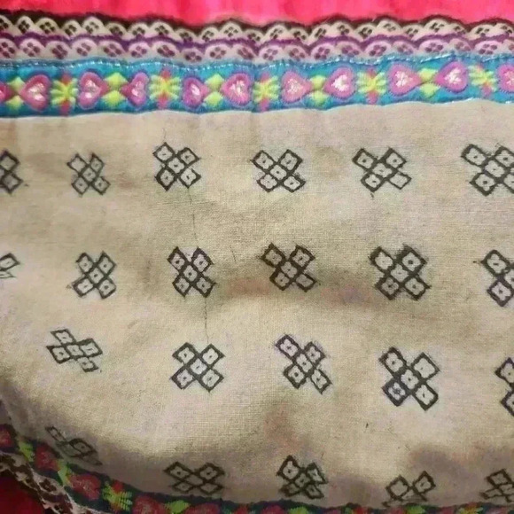 Tricia Fix/ Free People Multicolor Colorful Beaded Large Tote Bag - Picture 14 of 14